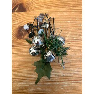 Vintage Christmas Pic Package Topper Retro Disco Sequins Christmas Ornament